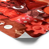 ポスター:レッドボードゲームコンポーネント ポスター (角)