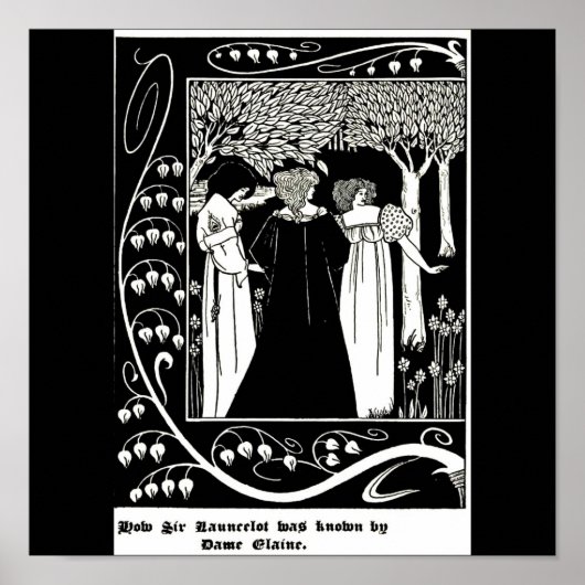 ポスター – ヴィンテージイラストレーション – オーブリーBeardsley 5 (正面)