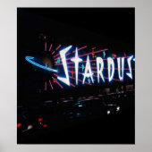 ポスター～ヴィンテージラスベガススターダストのサイン ポスター (正面)