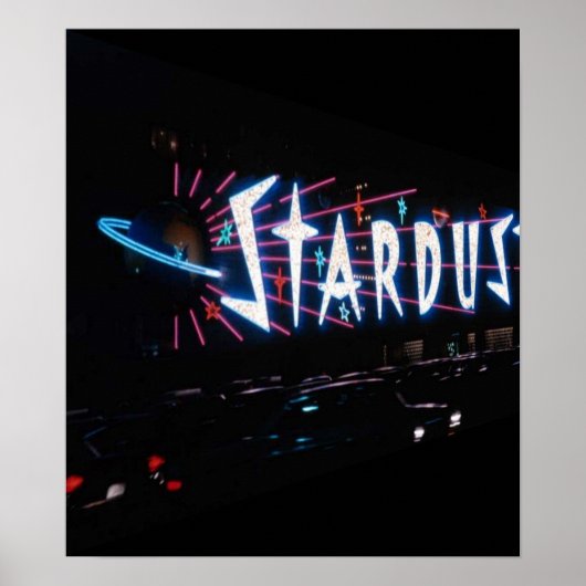 ポスター~ヴィンテージラスベガススターダストのサイン ポスター (正面)