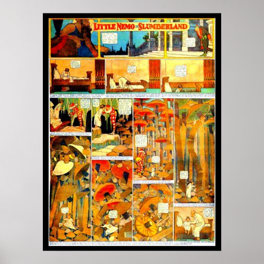 ポスター – ヴィンテージ漫画 – リトルネモ4 (正面)
