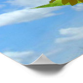 ポスター – 丘の上のひまわり（水平） (角)