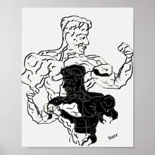 ポスター：体ビルダー ポスター