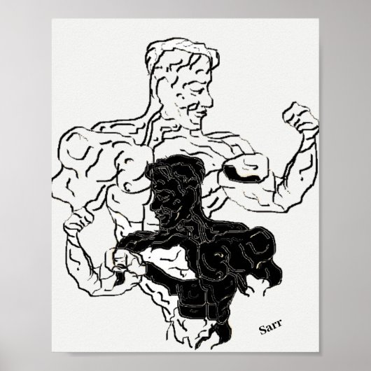 ポスター：体ビルダー ポスター (正面)