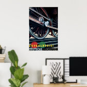 ポスター -信頼できるドイツ鉄道- 1936年 蒸気機関車 (ホームオフィス)