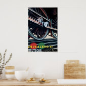 ポスター -信頼できるドイツ鉄道- 1936年 蒸気機関車 (キッチン)