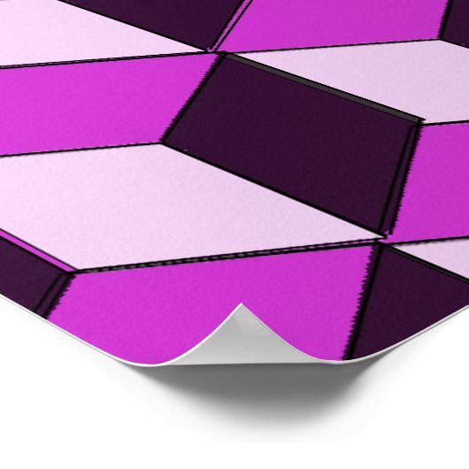 ポスター – 光学錯覚ブロック (角)