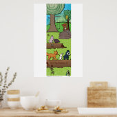 ポスター - 動物の友達 (キッチン)