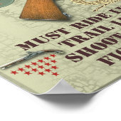 ポスター – 募集テキサス州レンジャーズ1887 (角)