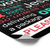 ポスター – 勧誘なし (角)