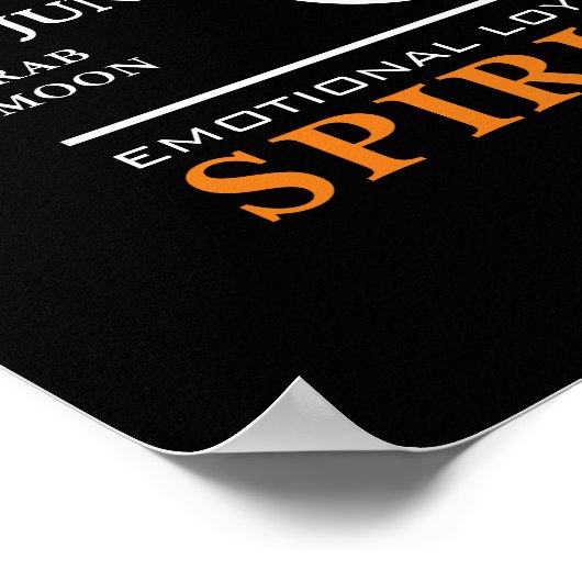 ポスター、〔占星術の〕十二宮図のがん占星術の徴候 ポスター (角)