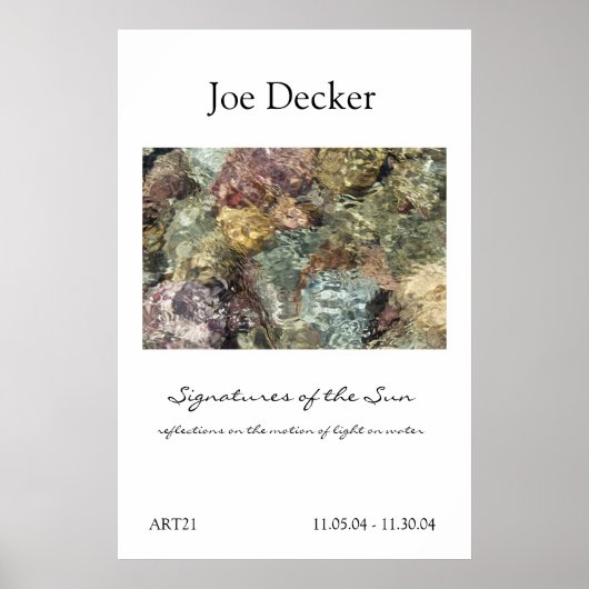 ポスター：太陽のサイン/ ART21 ポスター (正面)