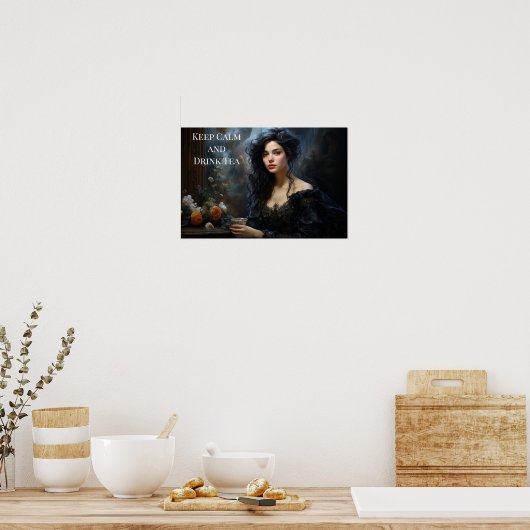 ポスター – 女性のお茶 (キッチン)