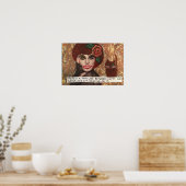 ポスター – 幸福と幸福の間に細い線がある熱狂する (キッチン)