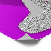 ポスター – 強い女性 – 紫 – ハイヒール (角)