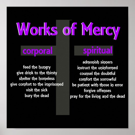 ポスター – 慈悲的作品 (正面)