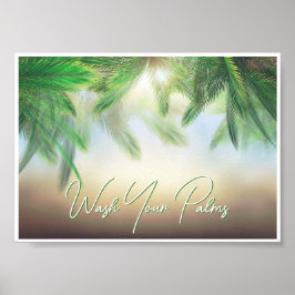 ポスター – 手のひらを洗う