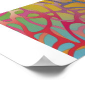 ポスター – 抽象芸術アートスパゲッティ (角)