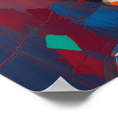 ポスター – 抽象芸術レインボーウーマン (角)