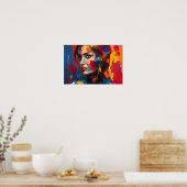 ポスター – 抽象芸術レインボーウーマン (キッチン)