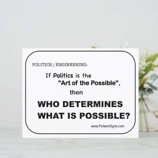 ポスター – 政治/可能 (スタンド正面)