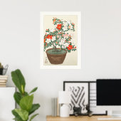 ポスター:日本のファインアート:大原小村:ツツツジ ポスター (ホームオフィス)