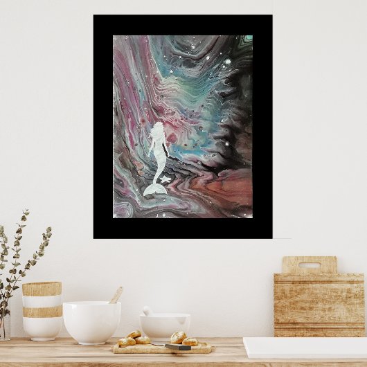 ポスター.星雲の人魚と人魚 ポスター (キッチン)