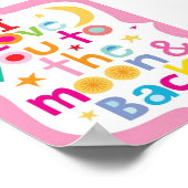 ポスター – 月と背中に愛 (角)