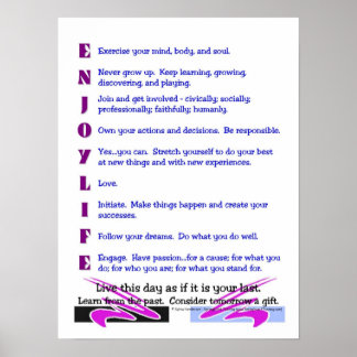 ポスター：「楽しむLife」 ポスター