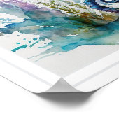 ポスター – 海の下の海洋生物 (角)