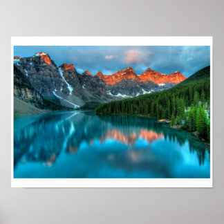 ポスター。湖と山 ポスター