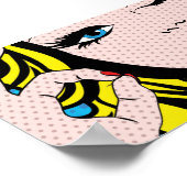 ポスター – 漫画ガールO-Kアーポップ・アートのト (角)