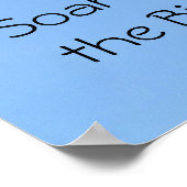 ポスター – 熱気球と鳥 (角)