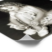 ポスター – 白黒バレリーナ写真 (角)