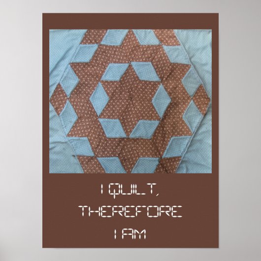 ポスター – 私のキルト…城のパターン (正面)