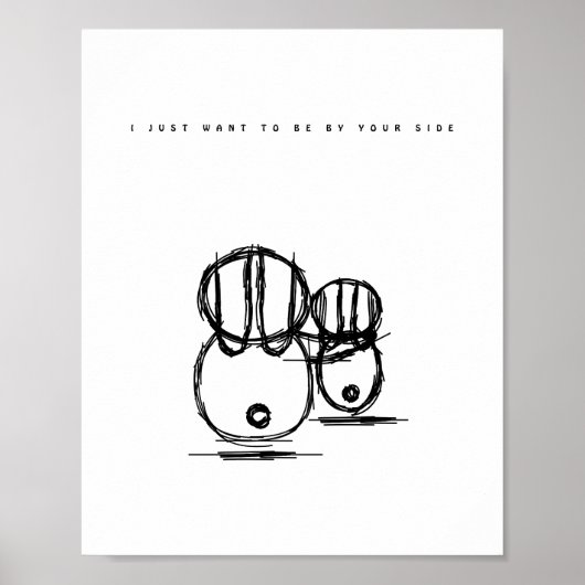 ポスター |私はあなたの側にいたい (正面)