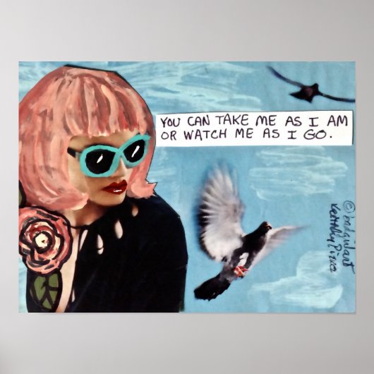 ポスター – 私を今のまま連れて行くか、私が行く時に見てもいい (正面)