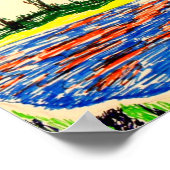 ポスター：空と海の反射ビュー。 ポスター (角)