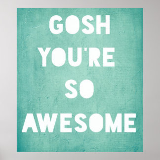 ポスター、素晴らしGosh ポスター