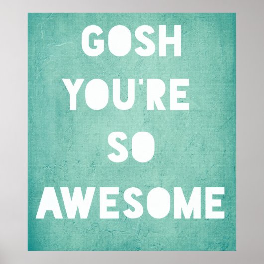 ポスター、素晴らしGosh ポスター (正面)
