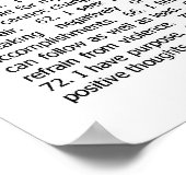 ポスター：「自尊心_前向き私」 ポスター (角)