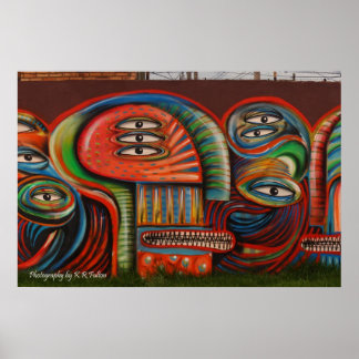 ポスター:落書き目 ポスター