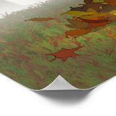 ポスター「葉飛び込み」 ポスター (角)