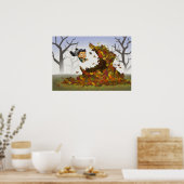 ポスター「葉飛び込み」 ポスター (キッチン)