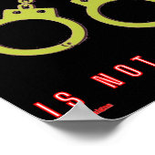 ポスター「言論は犯罪ではない」 ポスター (角)