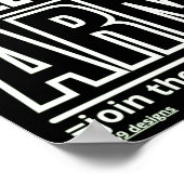 ポスター「言論フリーアーミー2」 ポスター (角)