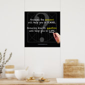 ポスター：質問の仕方を知救済る ポスター (キッチン)