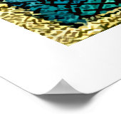 ポスター – 赤インクのブリードハート (角)