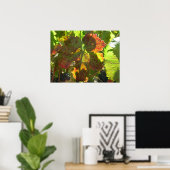 ポスター – 赤ブドウの葉オンつる植物 (ホームオフィス)