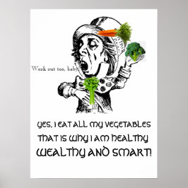 ポスター – 食べ物健康おもしろいポスター18 x 24"